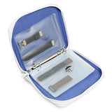 strap folio white/mykonos blue