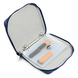 strap folio navy blue/grey