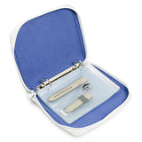 strap folio white/mykonos blue