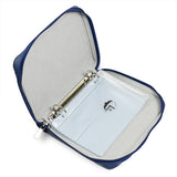 strap folio navy blue/grey