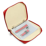 strap folio bordeaux/cream