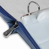 strap folio navy blue/grey