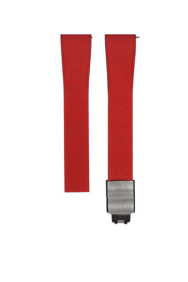 20mm red TROPIC Rubber CTS Strap