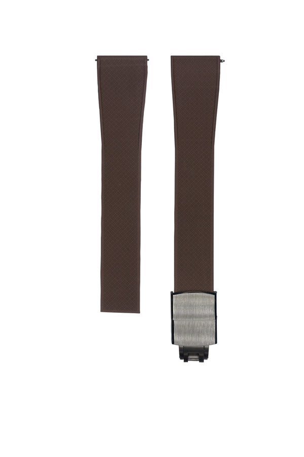 20mm brown TROPIC Rubber CTS Strap