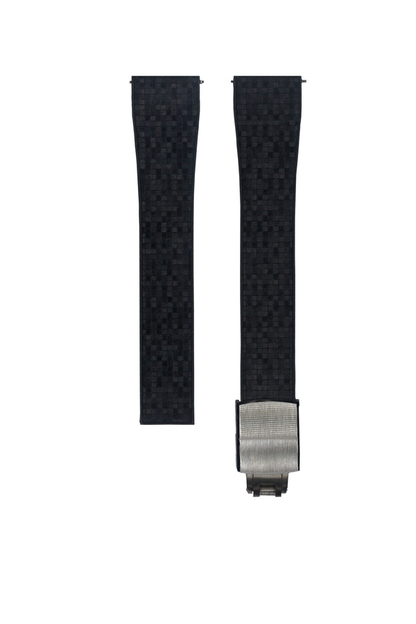 20mm Black MOSAIC Rubber CTS Strap