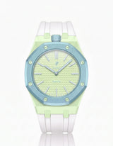 FKM Rubber Strap & Case For AP x Swatch Royal Pop Blaue Acht