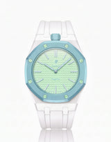 FKM Rubber Strap & Case For AP x Swatch Royal Pop Blaue Acht
