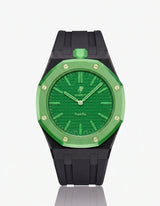 FKM Rubber Strap & Case For AP x Swatch Royal Pop Green Eight