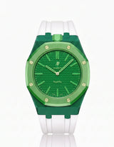FKM Rubber Strap & Case For AP x Swatch Royal Pop Green Eight