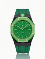 FKM Rubber Strap & Case For AP x Swatch Royal Pop Green Eight