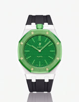 FKM Rubber Strap & Case For AP x Swatch Royal Pop Green Eight