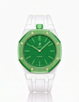 FKM Rubber Strap & Case For AP x Swatch Royal Pop Green Eight