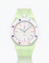 FKM Rubber Strap & Case For AP x Swatch Royal Pop Huit Blanc