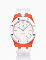 FKM Rubber Strap & Case For AP x Swatch Royal Pop Huit Blanc