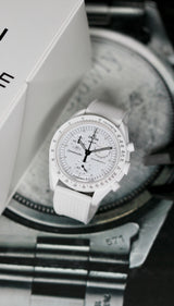 20mm white TROPIC Rubber CTS Strap