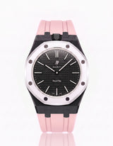 FKM Rubber Strap & Case For AP x Swatch Royal Pop Ocho Negro