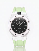 FKM Rubber Strap & Case For AP x Swatch Royal Pop Ocho Negro