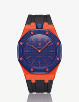 FKM Rubber Strap & Case For AP x Swatch Royal Pop Orenji Hachi