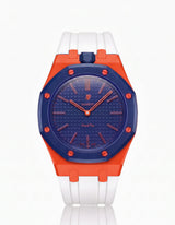 FKM Rubber Strap & Case For AP x Swatch Royal Pop Orenji Hachi