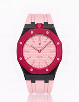 FKM Rubber Strap & Case For AP x Swatch Royal Pop Otto Rosso