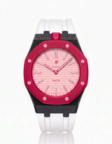 FKM Rubber Strap & Case For AP x Swatch Royal Pop Otto Rosso