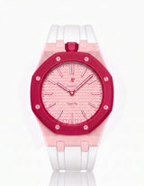 FKM Rubber Strap & Case For AP x Swatch Royal Pop Otto Rosso