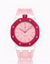 FKM Rubber Strap & Case For AP x Swatch Royal Pop Otto Rosso