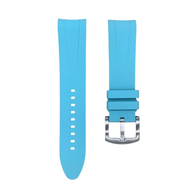 FKM Vulcanized Tiffany curved ended strap for Rolex OP41 & DJ41