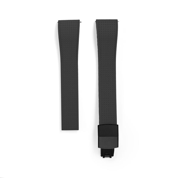 20mm Black TROPIC Rubber CTS Strap