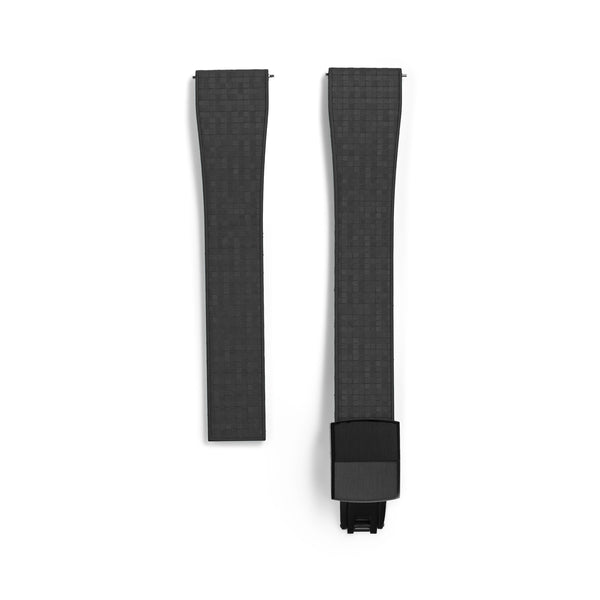 20mm Black MOSAIC Rubber CTS Strap