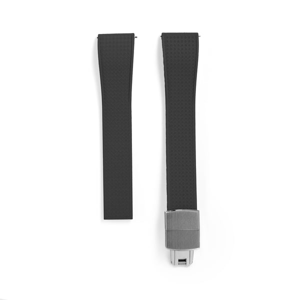 20mm Black TROPIC Rubber CTS Strap
