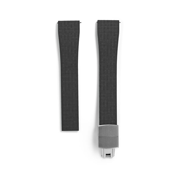 20mm Black MOSAIC Rubber CTS Strap