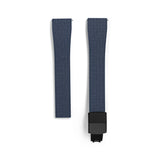 20mm Navy Blue MOSAIC Rubber CTS Strap