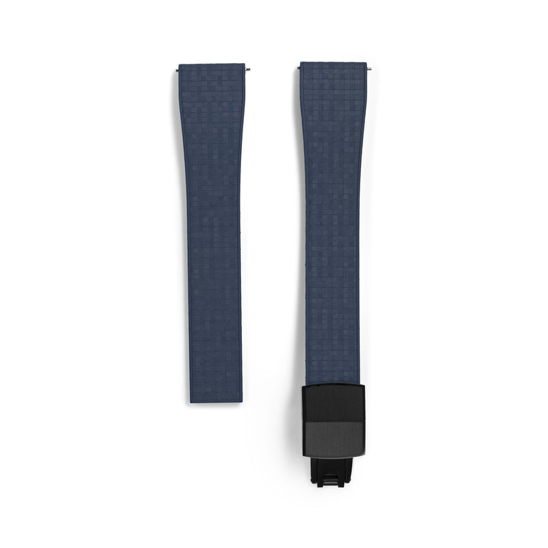 20mm Navy Blue MOSAIC Rubber CTS Strap