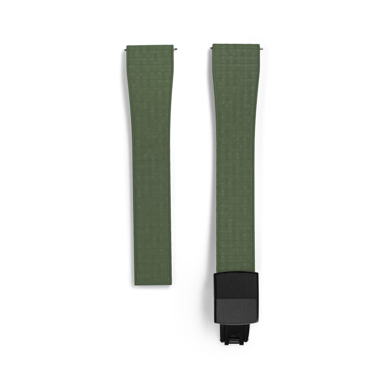20mm Green MOSAIC Rubber CTS Strap