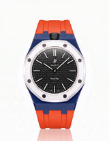 FKM Rubber Strap & Case For AP x Swatch Royal Pop Ocho Negro