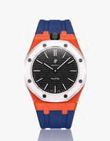 FKM Rubber Strap & Case For AP x Swatch Royal Pop Ocho Negro
