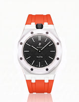 FKM Rubber Strap & Case For AP x Swatch Royal Pop Ocho Negro