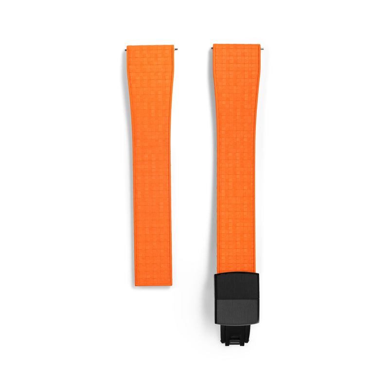 20mm Orange MOSAIC Rubber CTS Strap