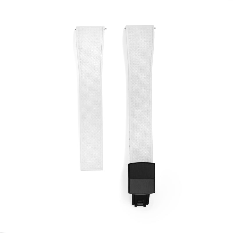 20mm white TROPIC Rubber CTS Strap
