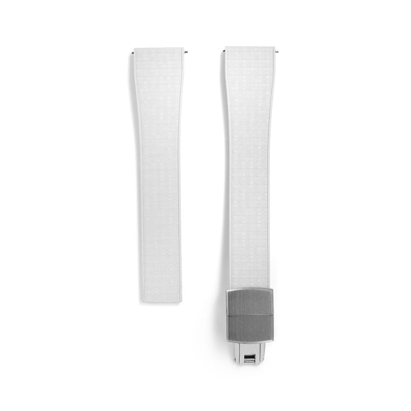20mm White MOSAIC Rubber CTS Strap