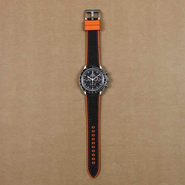 20mm Hybrid strap orange/black