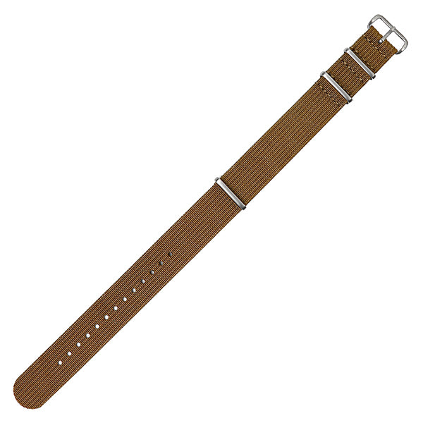 20mm Ribbed strap brown