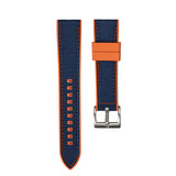 20mm Hybrid strap orange/navy