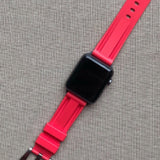 Red Rubber Strap -iwatch-