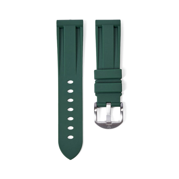 22mm Green Olive Rubber Strap
