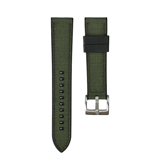 20mm Hybrid strap black/green