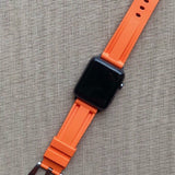 Orange Rubber Strap -iwatch-