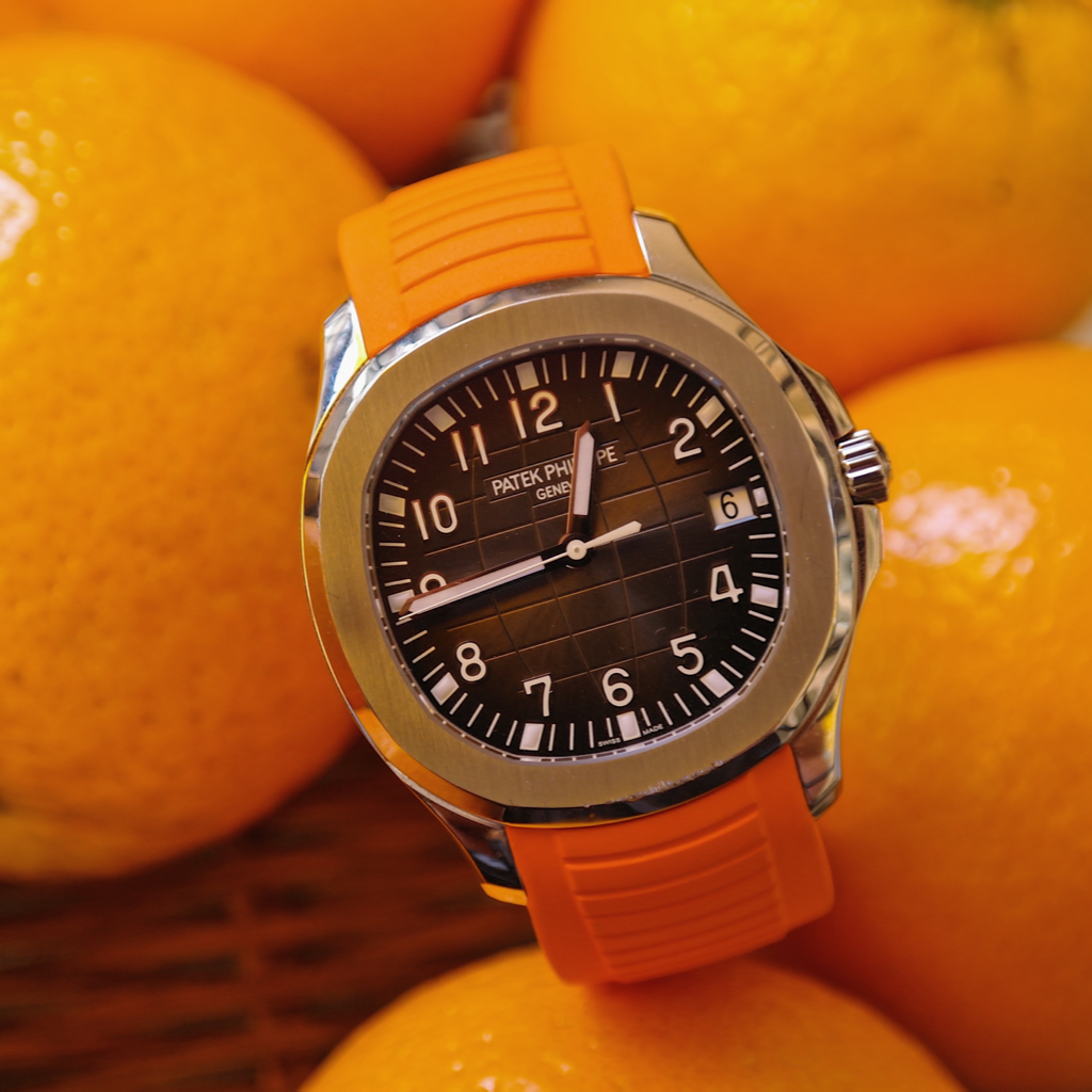 Aquanaut 2025 orange strap