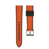20mm Hybrid strap black/orange